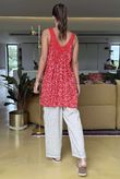 Made in Italy Camellia Crochet Cami Cherry